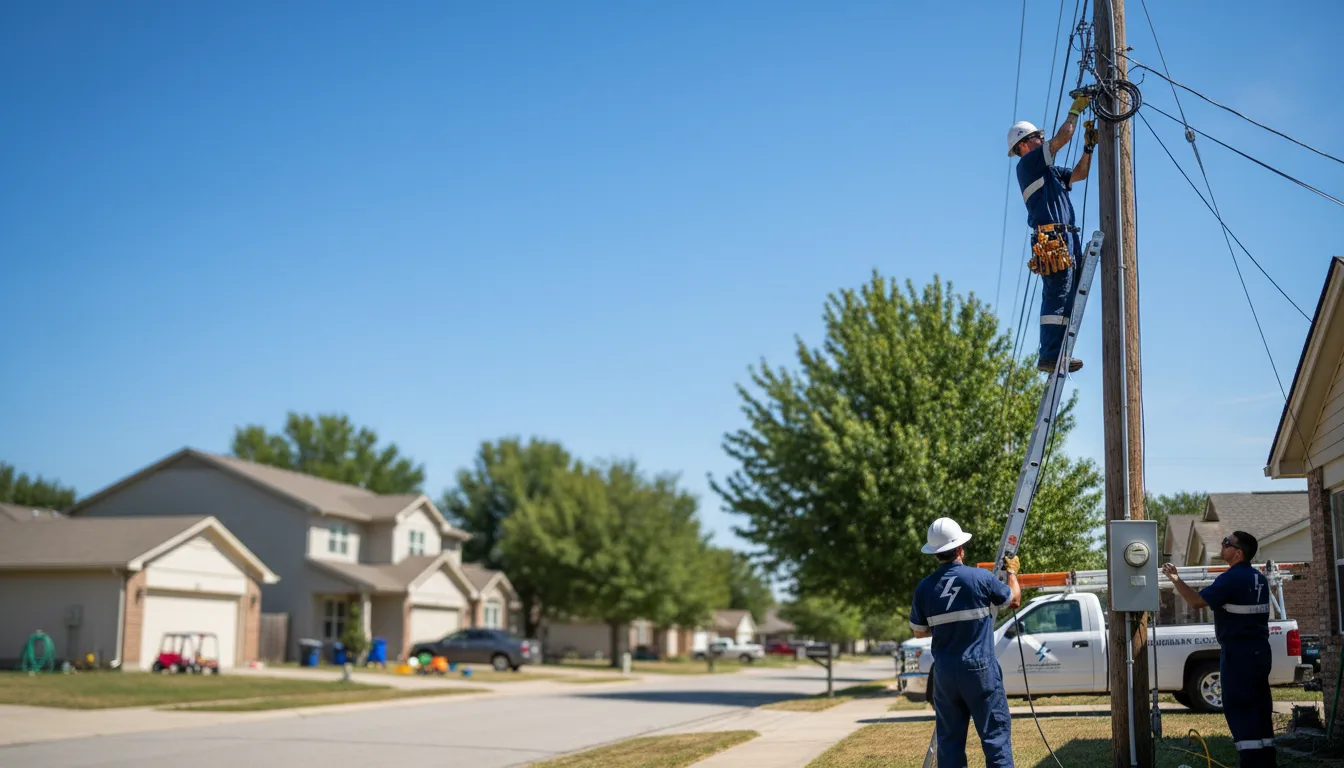 Residential electrician providing installation services in Viola, ID